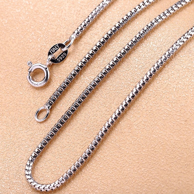 Primary image for SA SILVERAGE New Fashion S925 Sterling Silver Jewelry 16/18/20 Inch 1.6mm Corn C