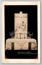 Royal Oak Michigan Shrine in Narthex of the Little Flower RPPC Postcard D29 - £15.69 GBP