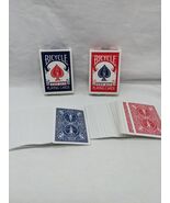Lot Of (2) Bicycle Rider Back Poker Size Playing Card Decks (1) Red (1) ... - €9,61 EUR