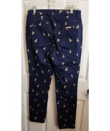 Chicos Womens So Slimming Girlfriend Ankle Jeans 0 Size 6 Blue Gold Tassels - $31.45 CAD