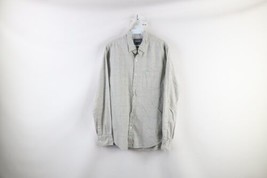 Bonobos Mens Medium Tailored Slim Fit Collared Flannel Button Shirt Gray Plaid - £31.15 GBP