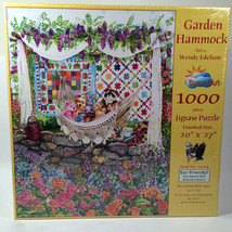 Sunsout Garden Hammock 1000 Piece Puzzle Wendy Edelson Art 20219 Garden ... - $22.76