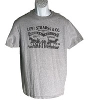 LEVI&#39;S Short Sleeve Pull-Over Gray T-Shirt Large - $97.35 MXN