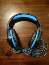 Butfulake GH-2 Black Blue Noise Cancelling Over The Ear Gaming Headset Used - $12.99