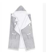 Gray pom-pom hoodie throw - $39.95