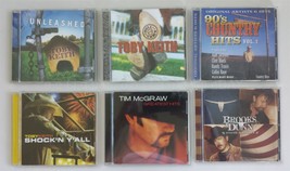 Lot Used 6 Toby Keith Tim Mc Graw Brooks Dunn C Ds Alan Jackson Clint Black Travis - £11.80 GBP