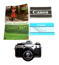 Canon AE-1 Program 35mm SLR Film Camera 1984 Olympic Games FD 50mm 1:1.8 Black - $169.00