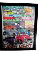 "CRUISE NIGHT" wall plaque, hand colored (pntry) - $3.60
