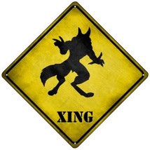 Werewolf Xing Novelty Mini Metal Crossing Sign - £13.30 GBP