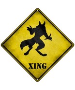 Werewolf Xing Novelty Mini Metal Crossing Sign - €14,46 EUR