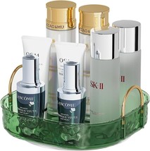 Rotating Makeup Organizer Acrylic Perfume Organizer Clear Skincare Organizer - £22.85 GBP