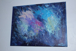 Acrylic Painting by Local Artist,Dan Nester,&quot;Galaxy One&quot;- 16 x 12 - £35.79 GBP
