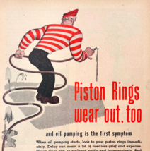1948 Hastings Steel Vent Piston Rings Advertisement Oil Pump Automotive ... - €9,22 EUR