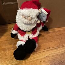 Kringle &amp; Jingle Santa Mouse Duet 19" Chantilly Lane Musical Christmas P... - $3.37