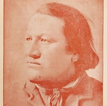 1891 Chief John Grass Red Plate Print Victorian Indian Wars History Anti... - $556.04 MXN