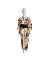 Vintage Women Japaneese Oriental Floral Kimono - $57.42