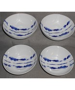 Set (4) Crate and Barrel OMRI PATTERN Cereal or Soup Bowls MADE IN PORTUGAL - £21.79 GBP
