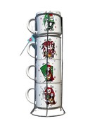 Nightmare Before Christmas Stackable 4 Piece Mug Tower Set Disney - £19.27 GBP