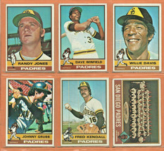 1976 Topps San Diego Padres Team Lot 27 Dave Winfield Randy Jones Willie Davis - £8.61 GBP