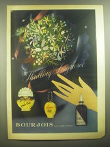 1945 Bourjois Perfume Advertisement - Courage, Mais Oui and Evening in Paris - £14.45 GBP
