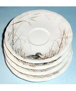 Gien France Sologne Tea Saucer SET/4 (or Tidbit Plates) Duck Motif 5.25"... - $54.35