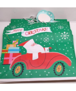 Hallmark Santa in Red Car Merry Christmas Gift Bag 15&quot; X 15&quot; x 9&quot; Lot of 9 - $37.99 CAD