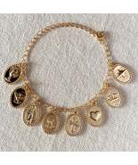 18k Gold Filled Protection Charms Bracelet - £17.22 GBP