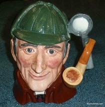 Royal Doulton &quot;The Sleuth&quot; Character Toby Jug D6631 Collectible Detectiv... - $121.24