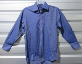 English Laundry 16 32/33 Blue Diamond Pattern Dress Shirt (C1A1) - £9.30 GBP