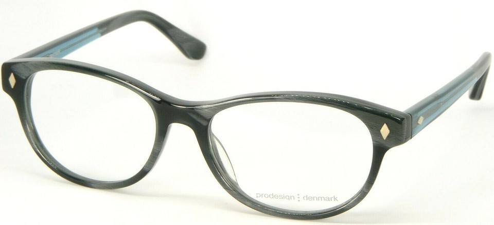NEW PRODESIGN DENMARK 1744 9334 SEMI DARK PETROL /GREY EYEGLASSES 52-16-... - $101.13