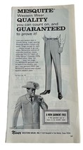 Niver Western Wear Vintage Print Ad 70s Mesquite Western Wear Fort Worth TX - £12.54 GBP