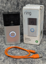 Ring Battery Doorbell Smart Wifi Video Doorbell - Satin Nickel - No Mount - $547.76 MXN