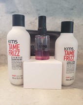 Kms Tame Frizz Shampoo 10.1 Oz/Conditioner 8.5 Oz + Quick Blow Dry Spray... - £17.73 GBP