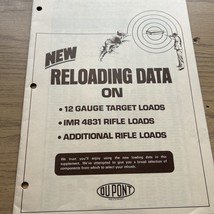 DUPONT POWDERS SUPPLEMENT RELOADING MANUAL,  SHOTSHELL , RIFLE DATA - $185.83 MXN