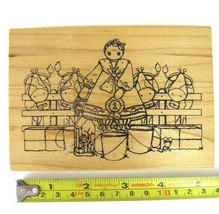 Cow Dairy Farm Wife Wood Rubber Stamp Finders Keepers VTG Rare Farmer Milk Lady - £11.09 GBP