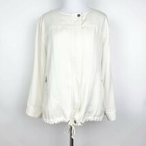 Cupcakes and Cashmere Woven Jacket Zip Closure Button Fasten Off-White S... - €23,01 EUR