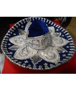 Great  Mexican Blue  &quot;Pigalle&quot; SOMBRERO..18.5&quot; diameter...........SALE - £19.75 GBP