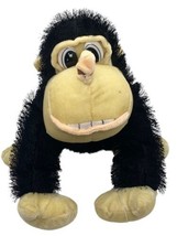 Vintage Gorilla Black Fuzzy Stuffed Plush Animal Toy by Ideal Toys Direct - £11.86 GBP