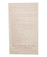 Mac Dougal &amp; Co., Wholesale Commission Albany, N.Y. 1898 Carded Price List - £8.40 GBP