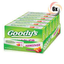 Full Box 6x Packs Goody&#39;s Hangover Berry Citrus Boost Powder - 4 Stick P... - $24.54