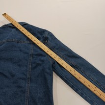 CAVALINI Denim Collection DJK196M Women’s Blue Crop Frayed Jacket Size Small image 11