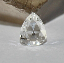 Natural Rose Cut White Diamond Pear Cut 0.74 Carats Loose Stone For Ring Pendant - £1,138.87 GBP