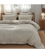 100% Linen Duvet Cover Set With Embroidery Washed - 3 Pieces (1 Duvet Co... - £184.50 GBP