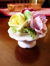 VTG England Royal Adderly Bone China hand made Floral Rose Vanity  Figurine - £14.33 GBP