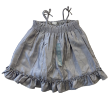 Baby GAP Girl Infant Lined Dress Silver Gray Ruffle 6-12 months - £10.31 GBP