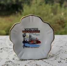 Vintage Memphis TN Souvenir Toothpick Holder Paddlewheel Boat Scene FREE US SHIP - £9.74 GBP