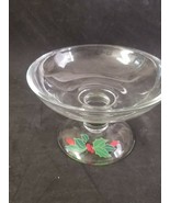 1981 Avon Holiday Hostess Collection &quot;HOLIDAY DESSERT COMPOTE&quot; Glass Dis... - £5.87 GBP