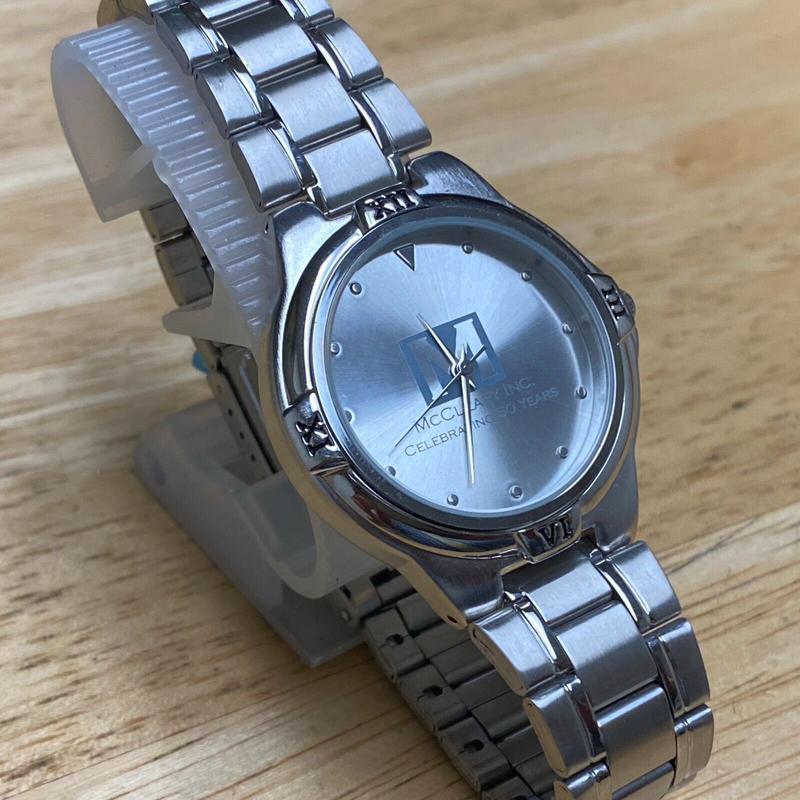 Unused Sweda McCleary Mens 30m Japan Movt Silver Analog Quartz Watch~New  Battery