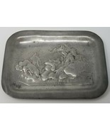 Tray Veiled Prophet 1930 Silver Color Procession Relief Metal Vintage  - $28.45