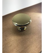 Mid-century 1 3/8&quot; Round Polished Beveled Brass Cabinet or Drawer Pull/Knob - €4,27 EUR
